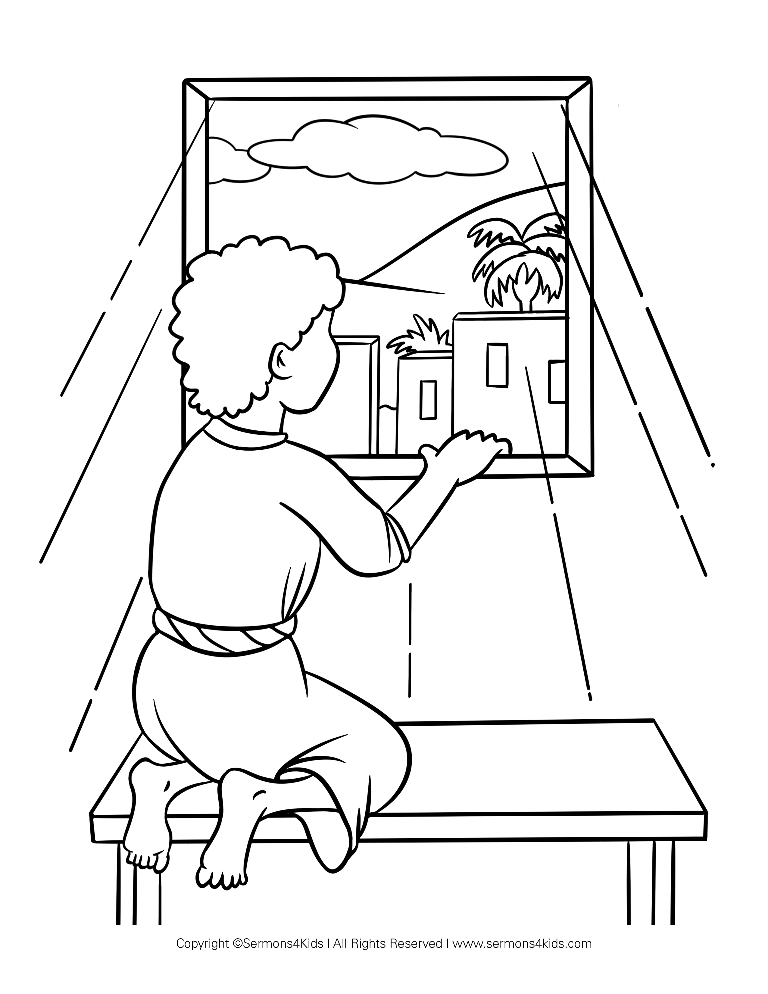 The Calling of Jeremiah Coloring Page | Sermons4Kids