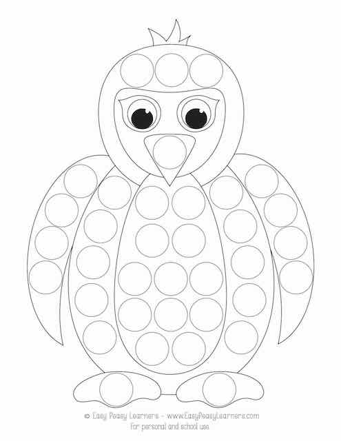 Free Polar Animals Do a Dot Printables - Easy Peasy Learners