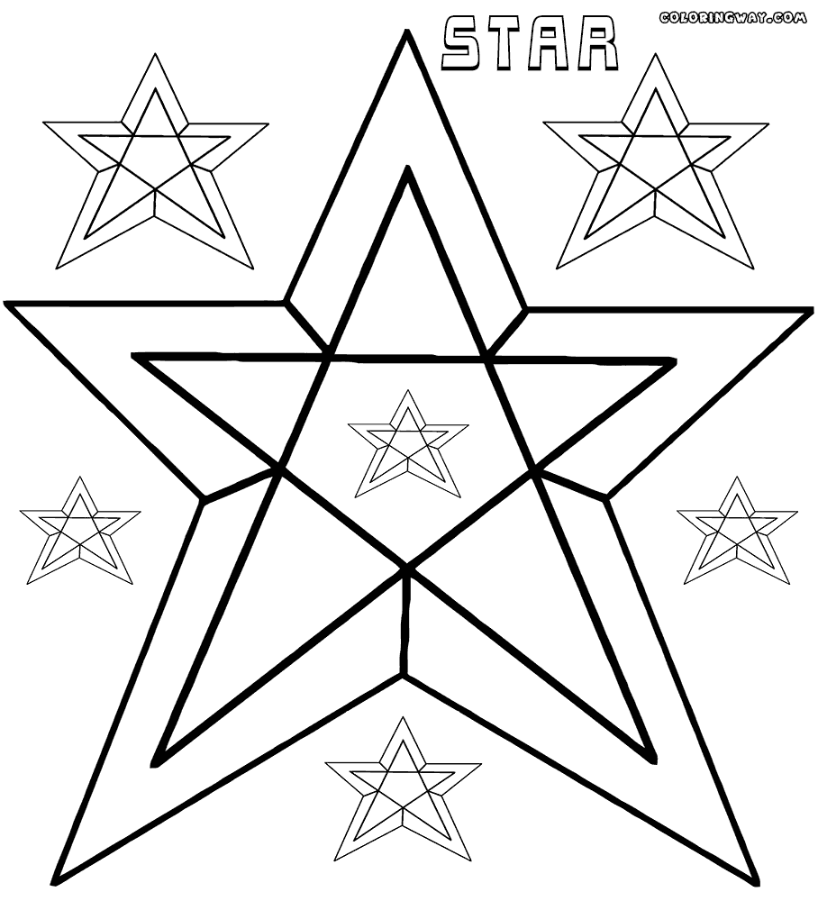 Star coloring pages | Coloring pages to download and print