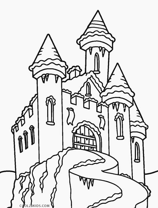 Printable Castle Coloring Pages For Kids