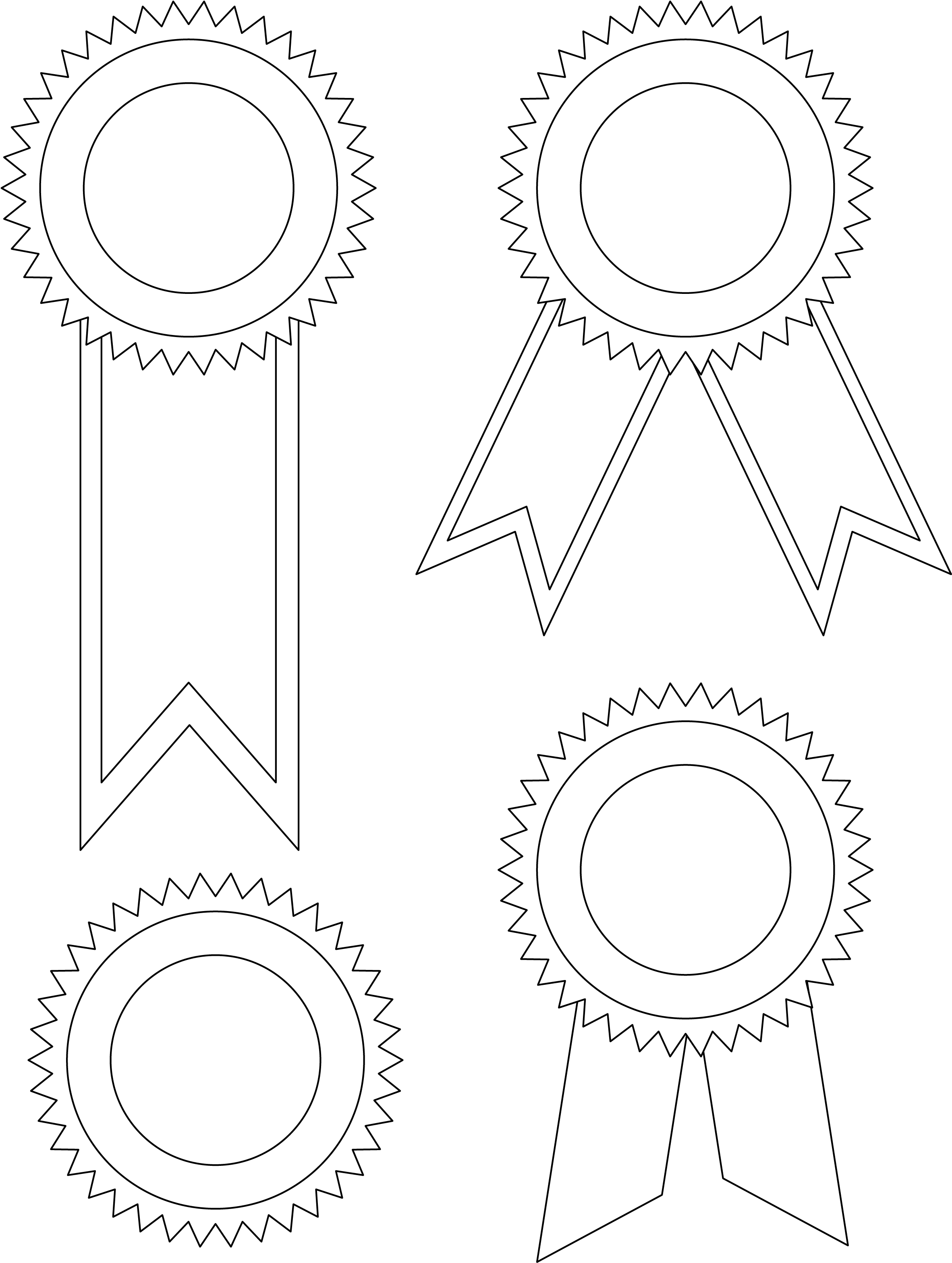 40Th Birthday Award Ribbon Coloring Page Pages Of - Clip Art Library
