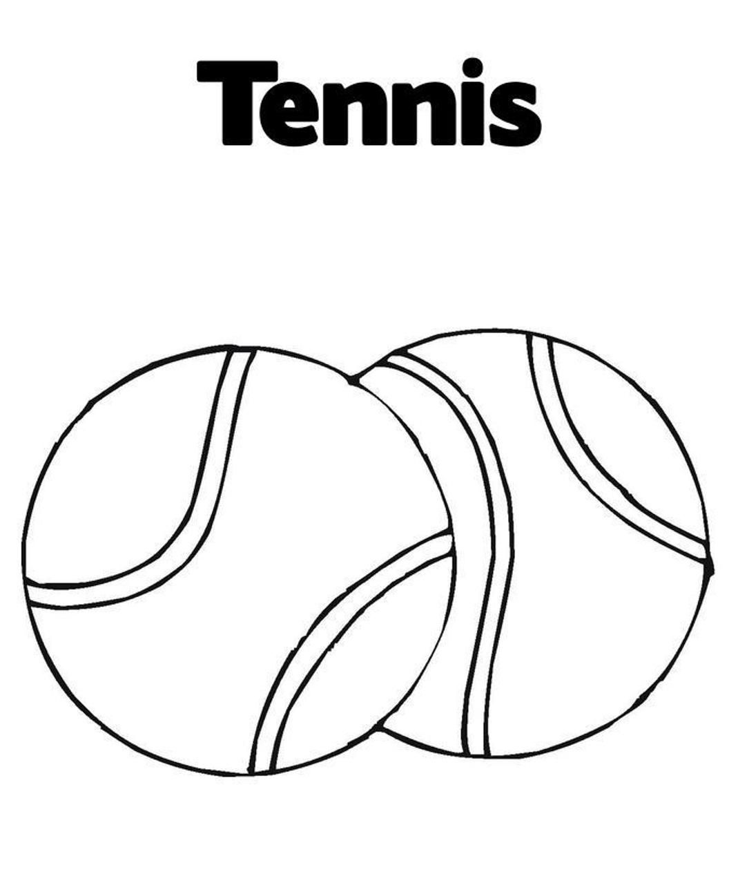 Ball Tennis Coloring Pages | Sport Coloring pages of ...