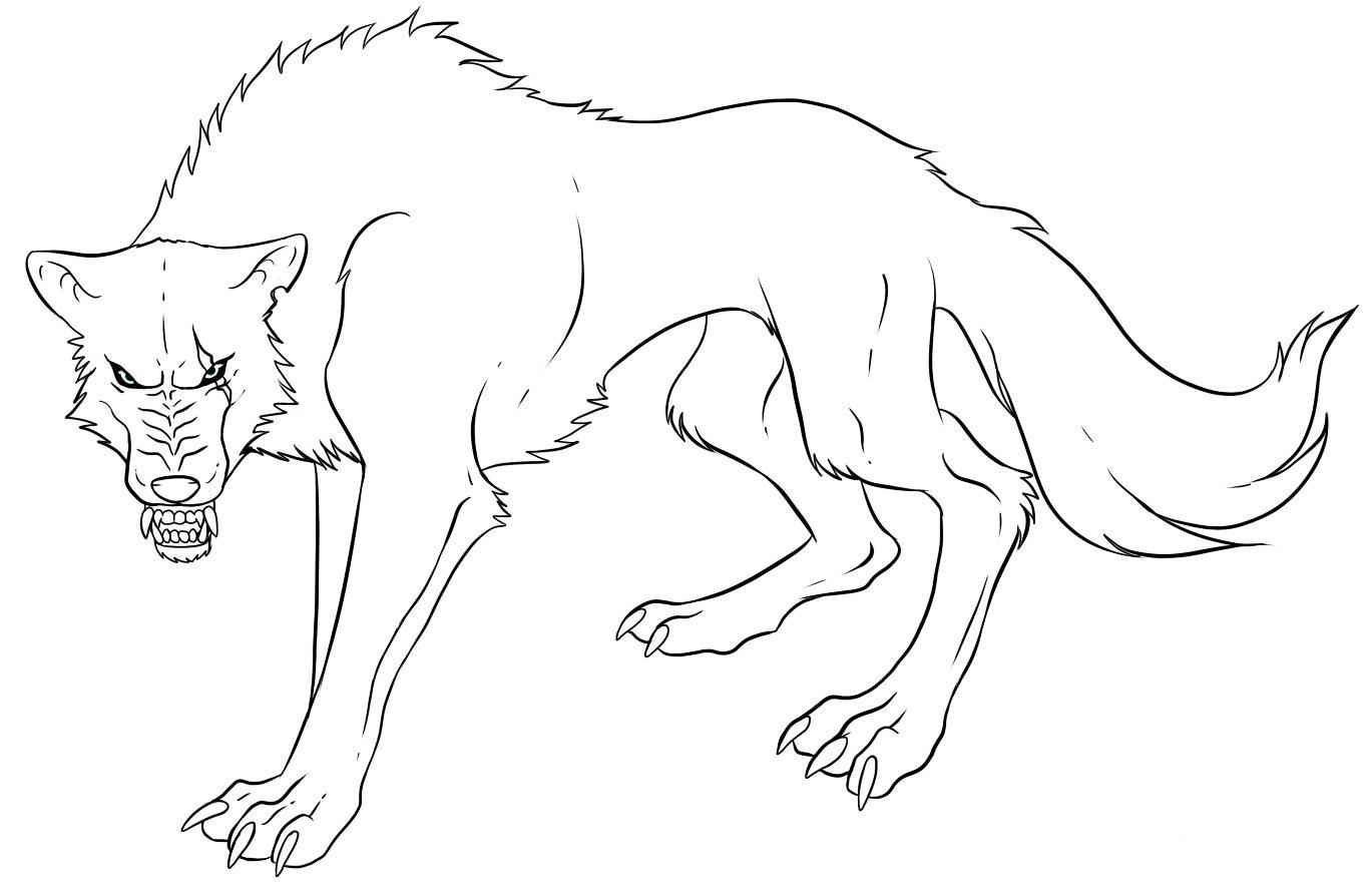 Realistic Wolf Coloring Pages To Print | Animal Coloring pages of ...