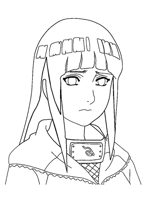 Hyuga Hinata Coloring Page - Free Printable Coloring Pages for Kids