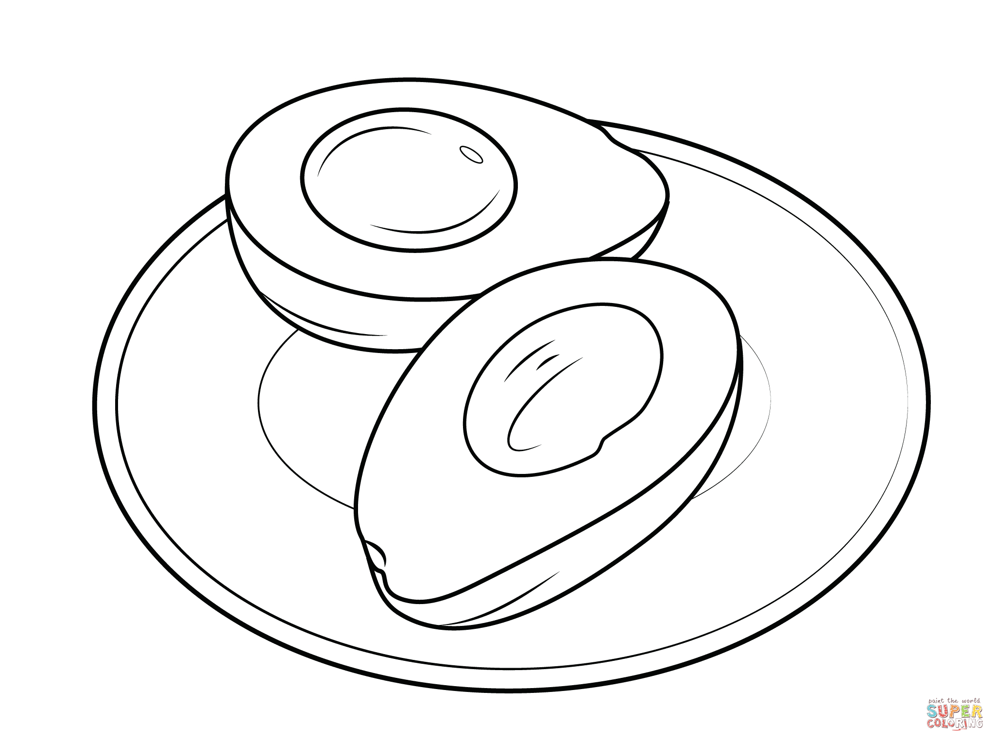Avocado coloring pages | Free Coloring Pages