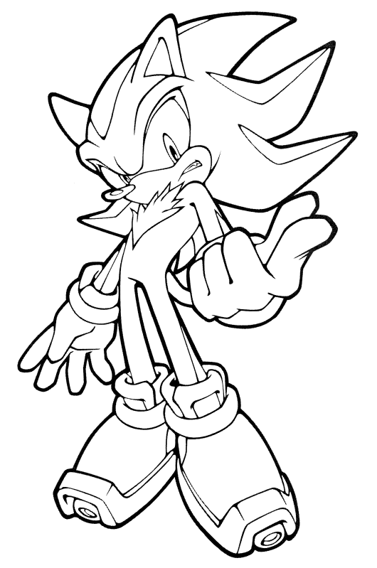 Shadow the Hedgehog Coloring Pages | 25 Shadow Coloring Pages Shadow- coloring-4 – Free Coloring Page Site | Hedgehog colors, Marvel coloring,  Batman coloring pages