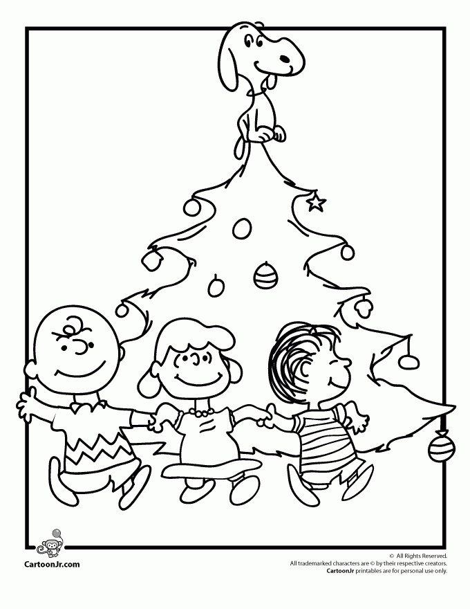 Simple Coloring Pages Charlie Brown Christmas Coloring Pages And ...