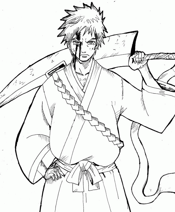 Bleach Coloring Page