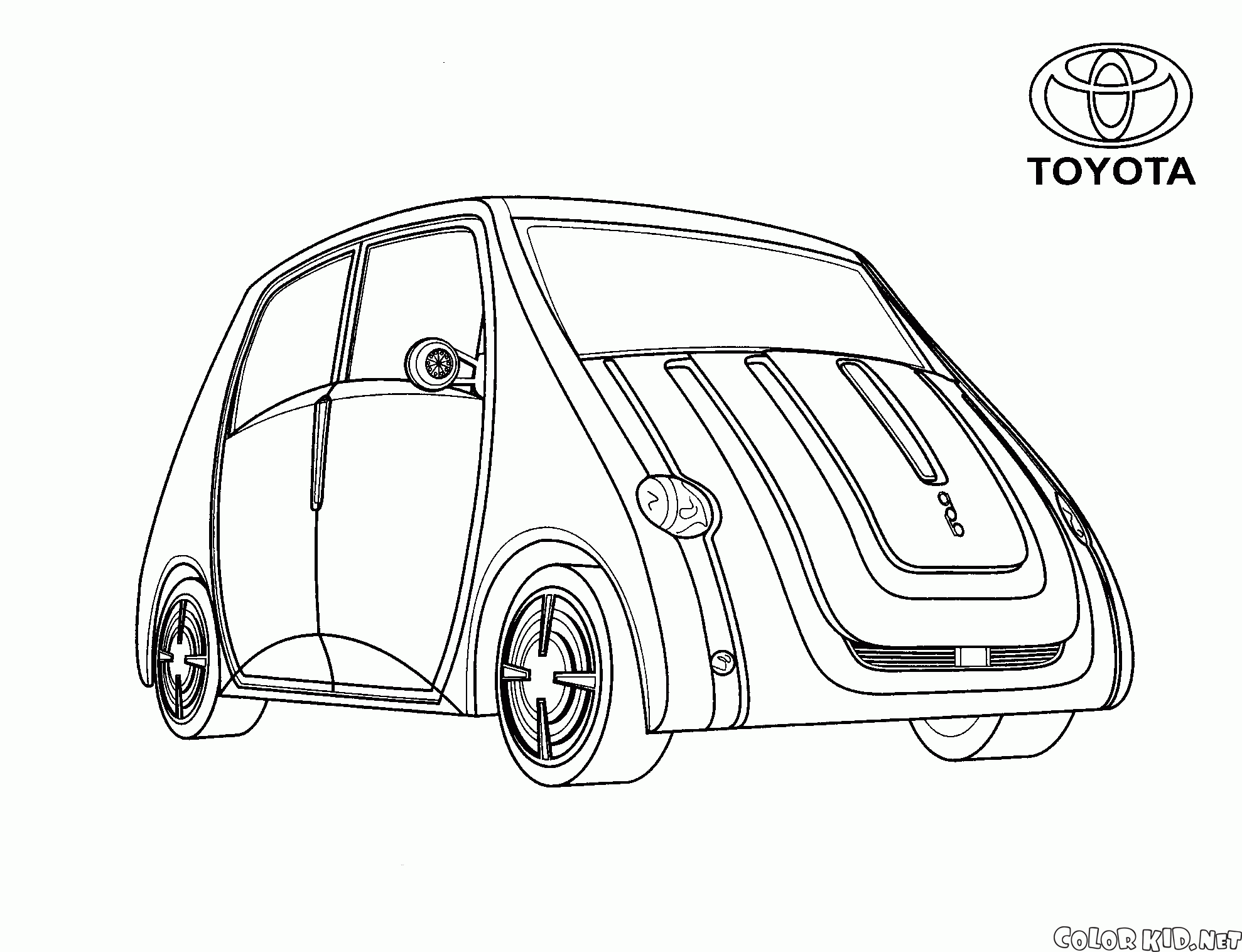 Coloring page - Japanese mini-van