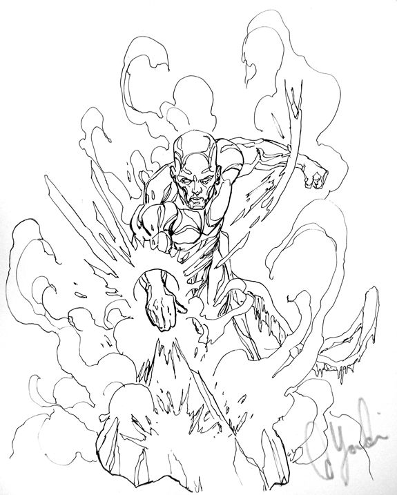 Iceman Con Sketch by davidyardin on DeviantArt in 2023 | Superhero coloring  pages, Superhero coloring, Marvel coloring