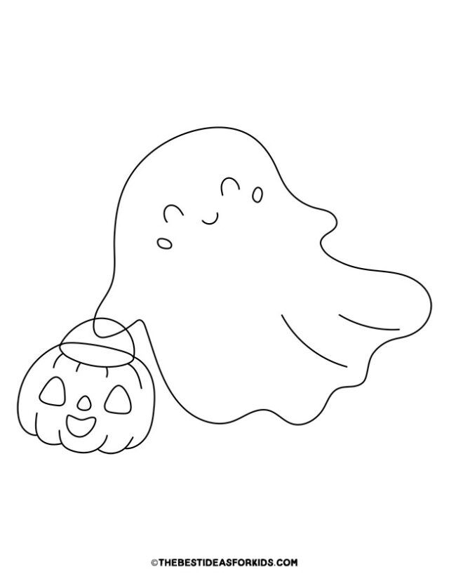 Ghost Coloring Pages (Free Printables ...