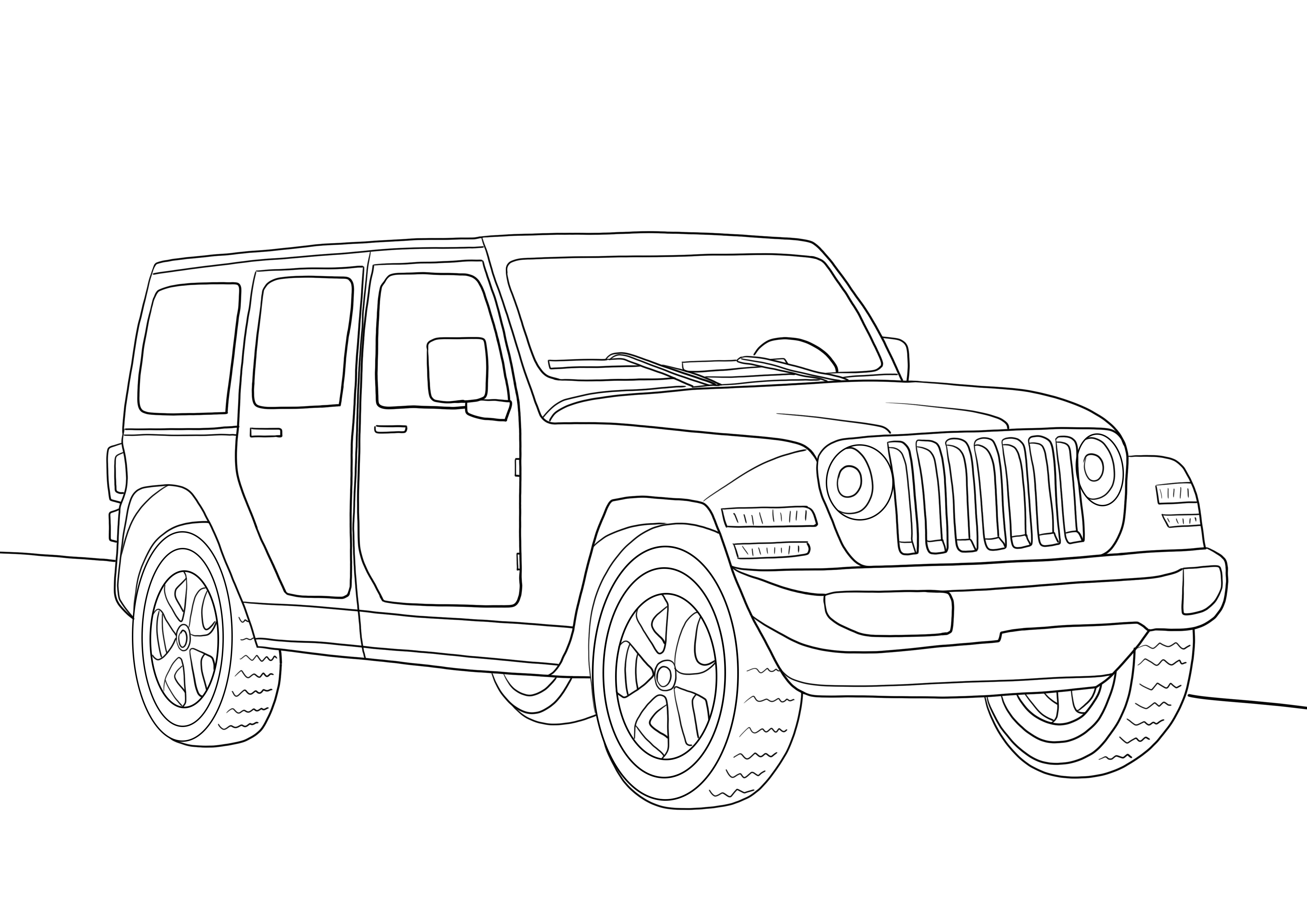 Jeep wrangler coloring and free ...