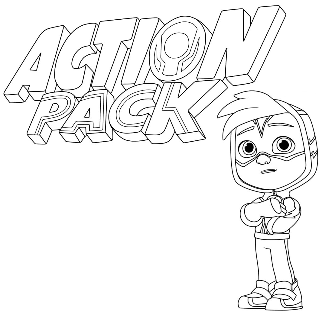 Action Pack Coloring Pages Printable ...