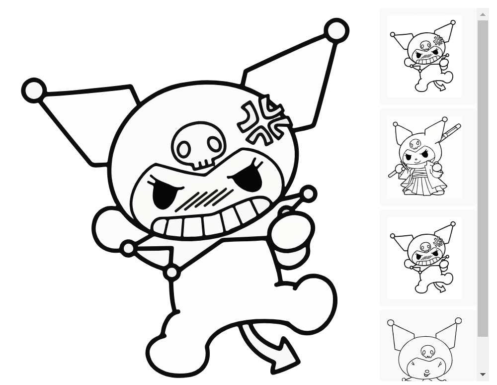 Kuromi Coloring Pages Online | Play ...