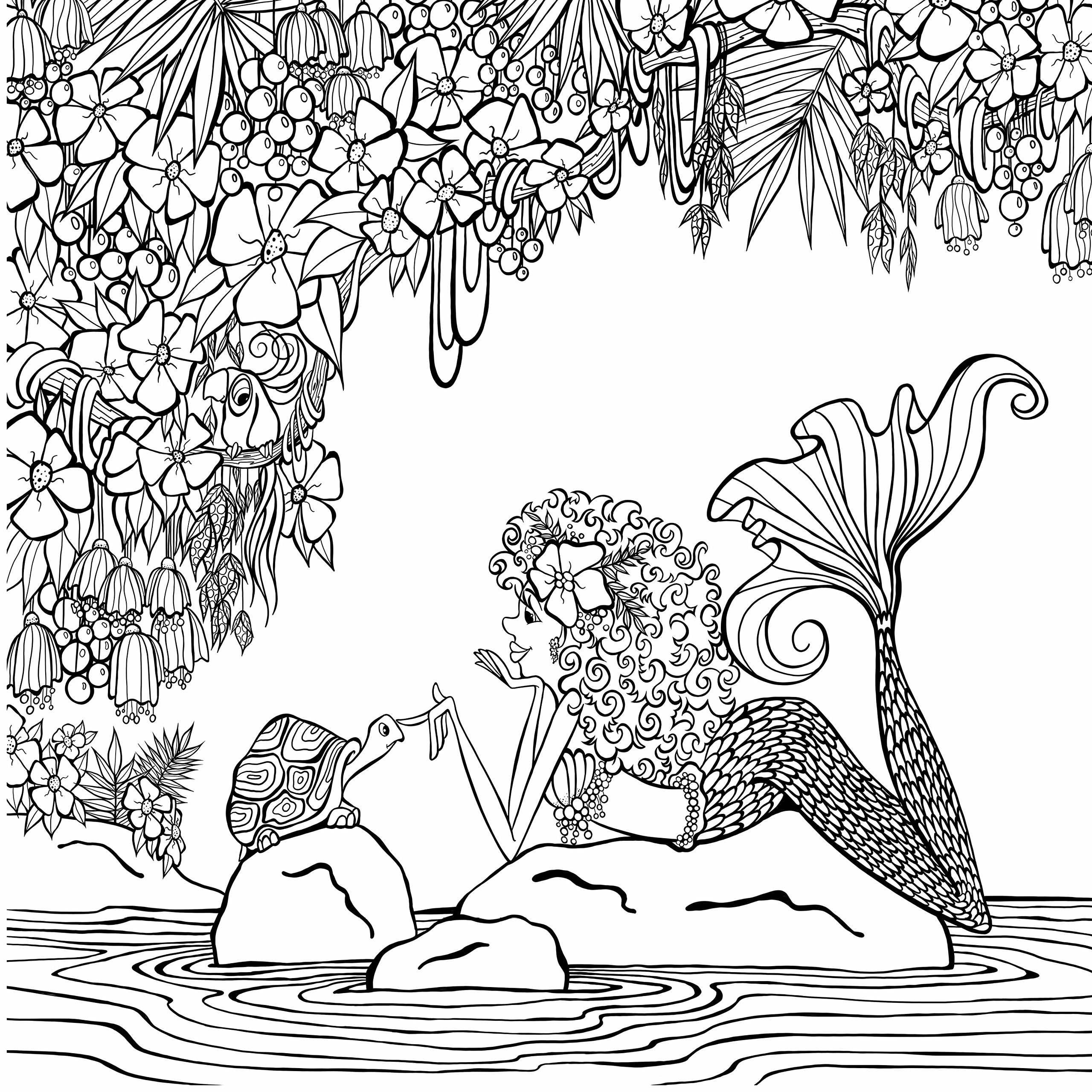 Amazon.com: Zendoodle Coloring Presents Mermaids in Paradise: An Artist's Coloring  Book: 9781250147691: Klette, Denyse: Books