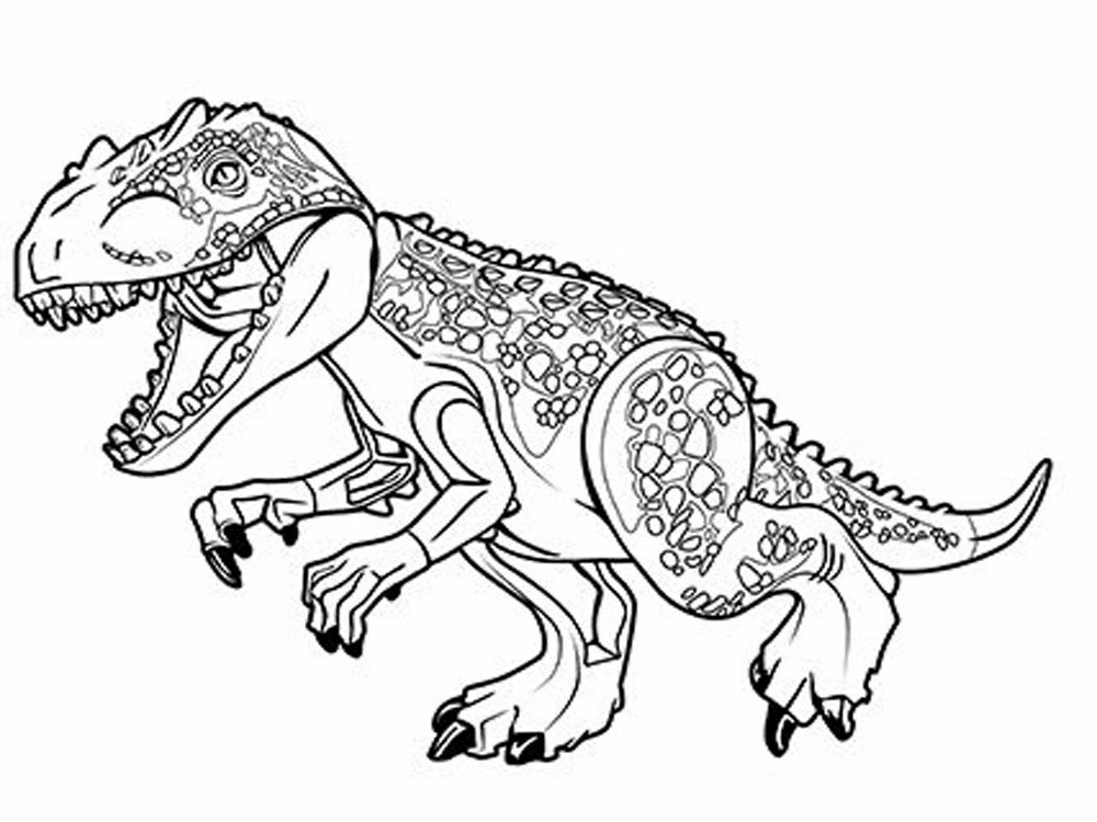 Lego Jurassic World Coloring Pages - Coloring Nation