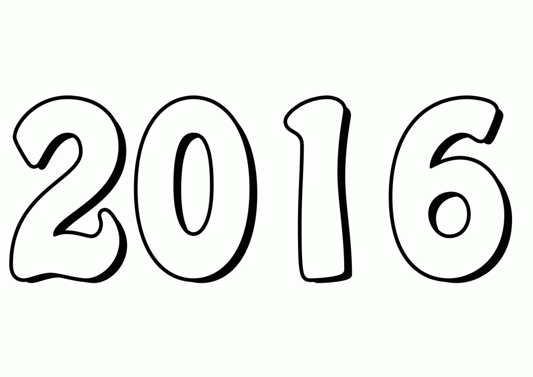 Coloring pages happy new year banner 2016 | www.sd-ram.us | Happy ...