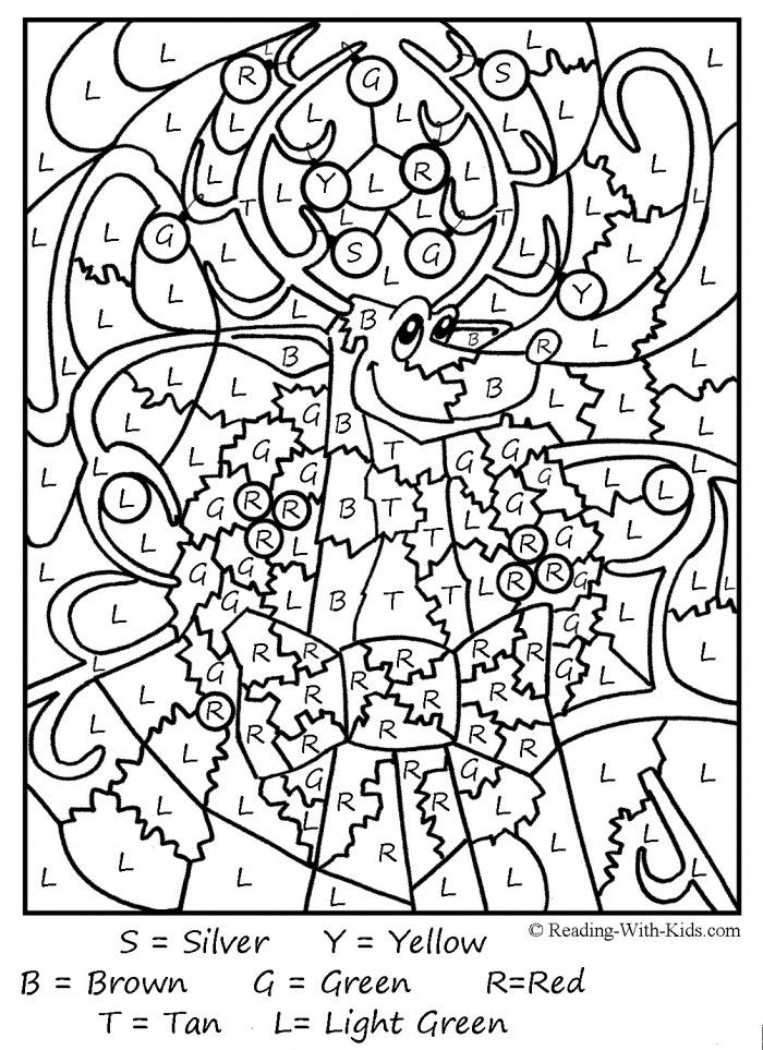 Education Christmas Color Number Pages Az Coloring Pages, Popular ...