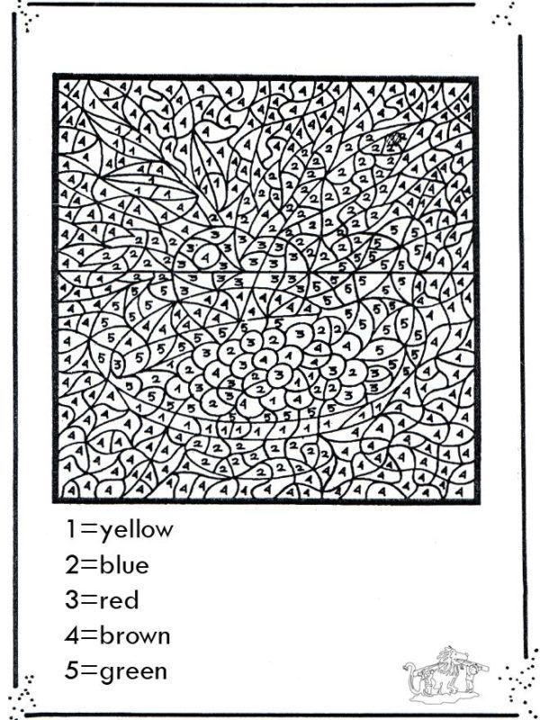 Free Printable Paint By Numbers For Adults – AZ Coloring Pages ...