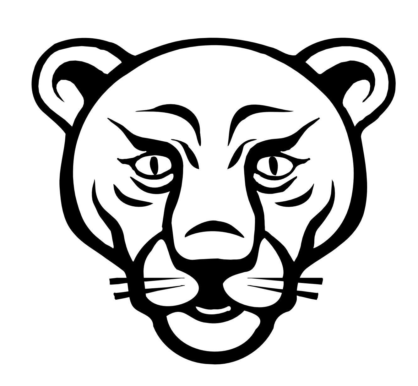 Animal Faces Coloring Pages - Coloring Style Pages