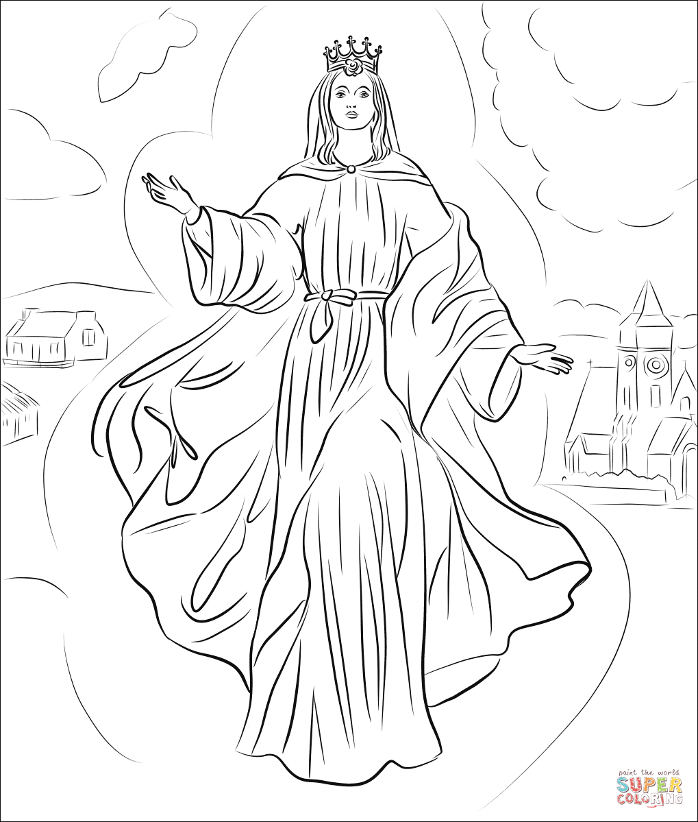 Our Lady of Knock coloring page | Free Printable Coloring Pages