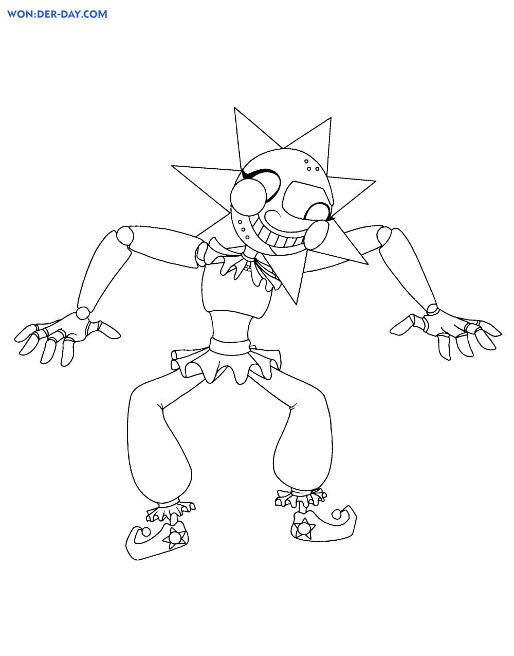 Sundrop FNAF Coloring Pages | WONDER ...