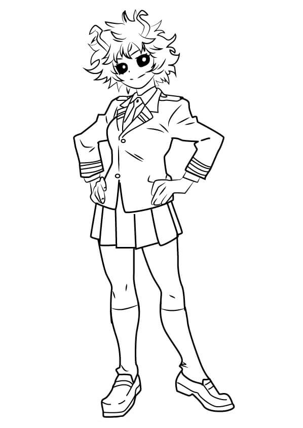Mina Ashido from My Hero Academia Coloring Page - Free Printable Coloring  Pages for Kids