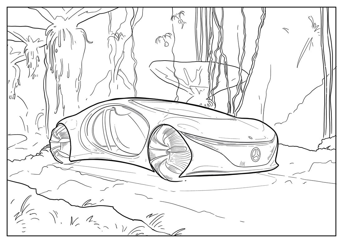 Audi and Mercedes release coloring pages to battle quarantine boredom -  Business Insider
