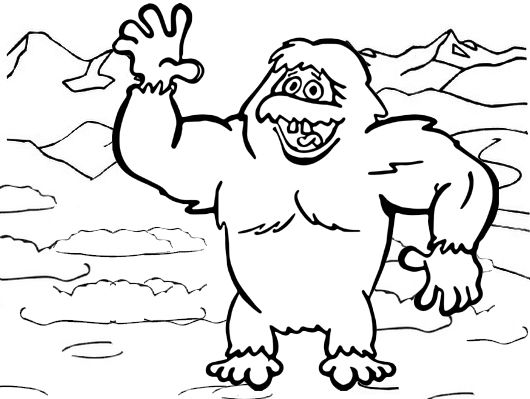 Yeti Disney Coloring Page for Kids ...