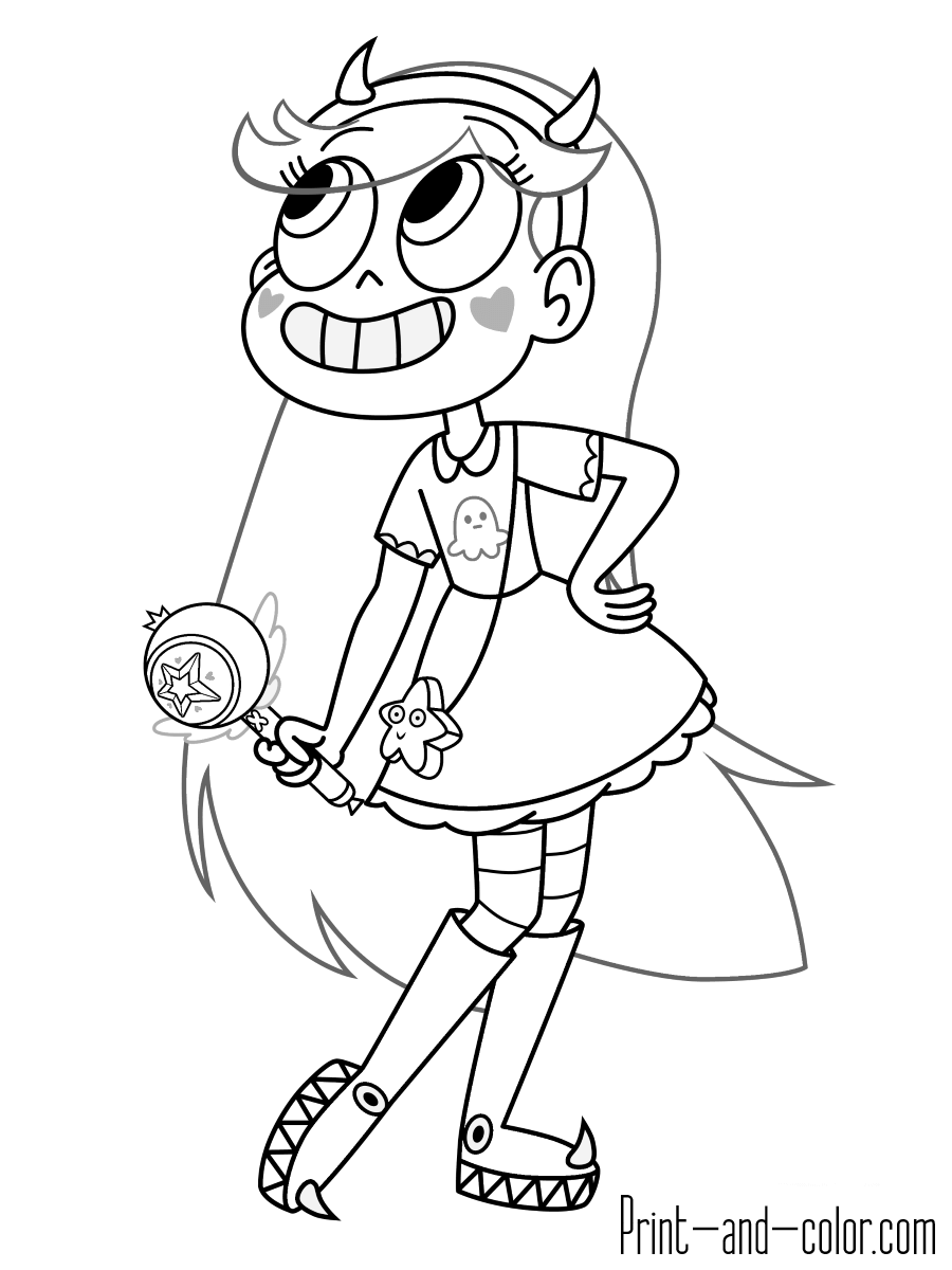 Star vs. the forces of evil coloring pages | Print and Color.com