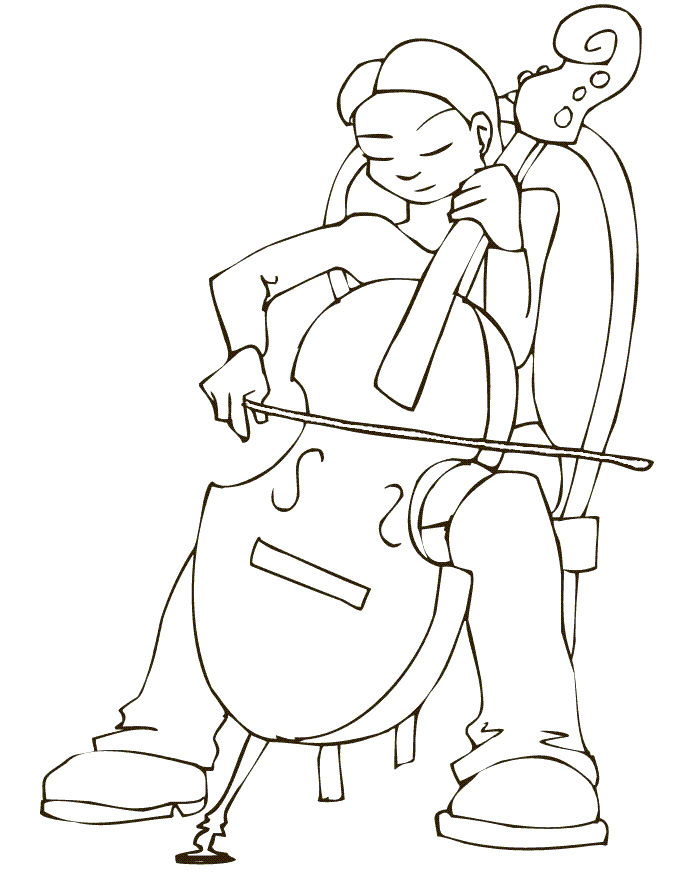 Cello Coloring Pages - Best Coloring Pages For Kids