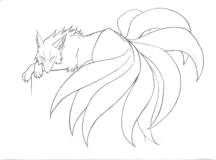 Nine Tailed Fox Coloring Pages at GetDrawings | Free download