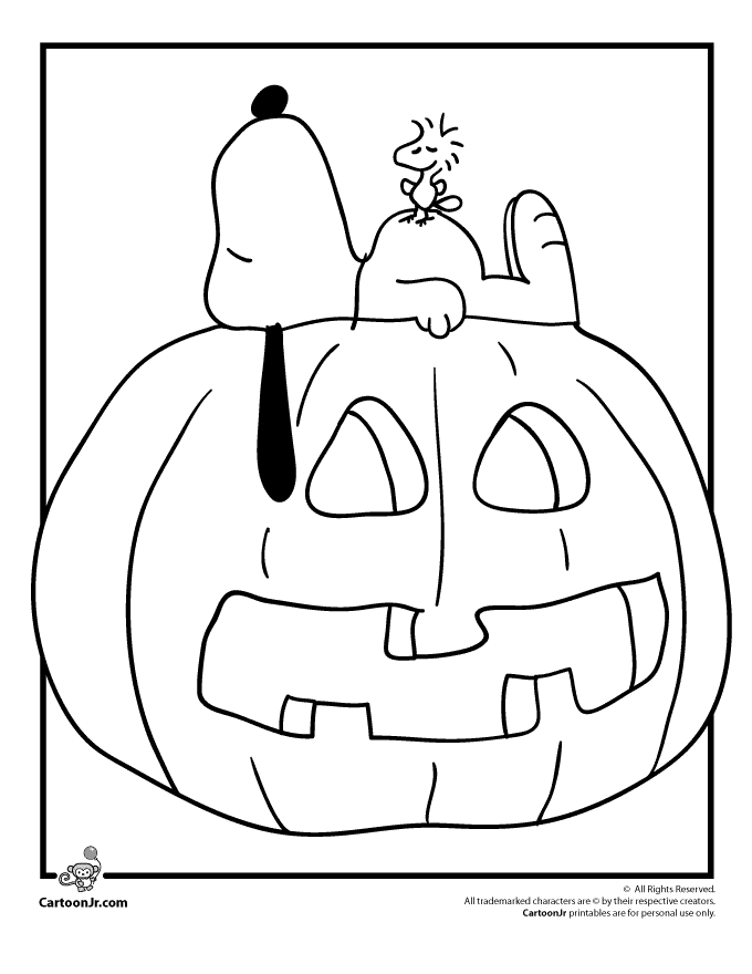 Snoopy coloring pages to download and print for free | Snoopy coloring pages,  Pumpkin coloring pages, Snoopy halloween
