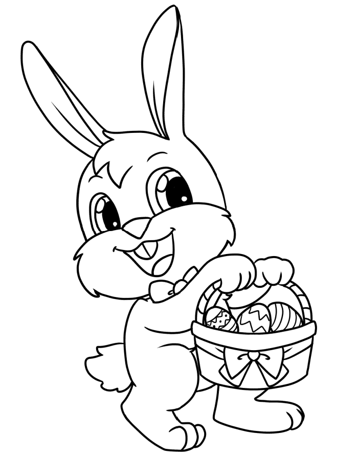 3 Free Printable Easter Bunny Coloring Pages - Freebie Finding Mom