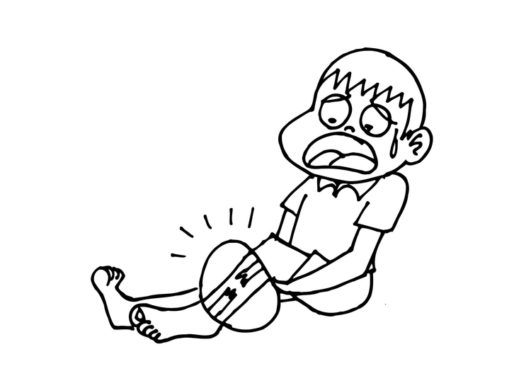 Coloring Page broken leg - free printable coloring pages - Img 11479