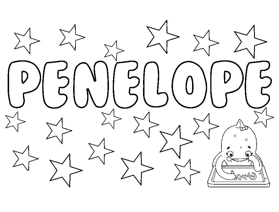 Free Printable Penelope Coloring Page - Free Printable Coloring Pages for  Kids