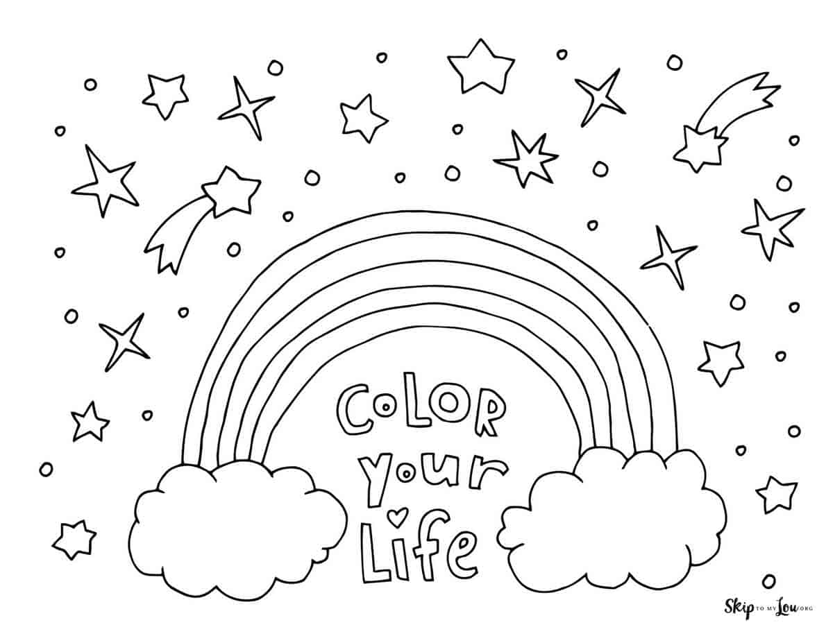 Rainbow Coloring Pages | Skip To My Lou