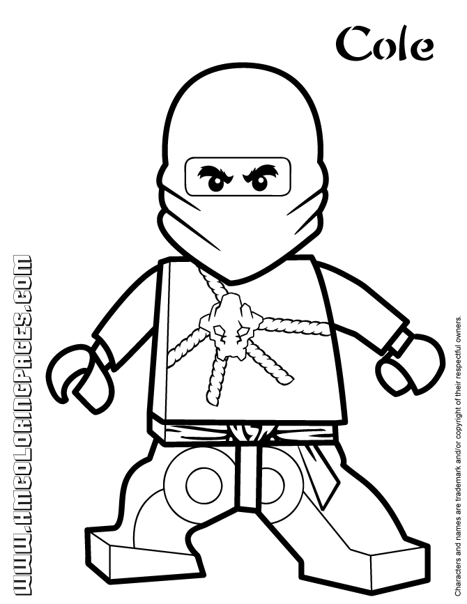 ninjago cole coloring pages - Clip Art Library