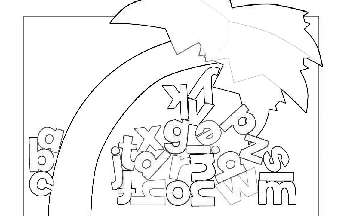 Chicka Chicka Boom Boom Coloring Page