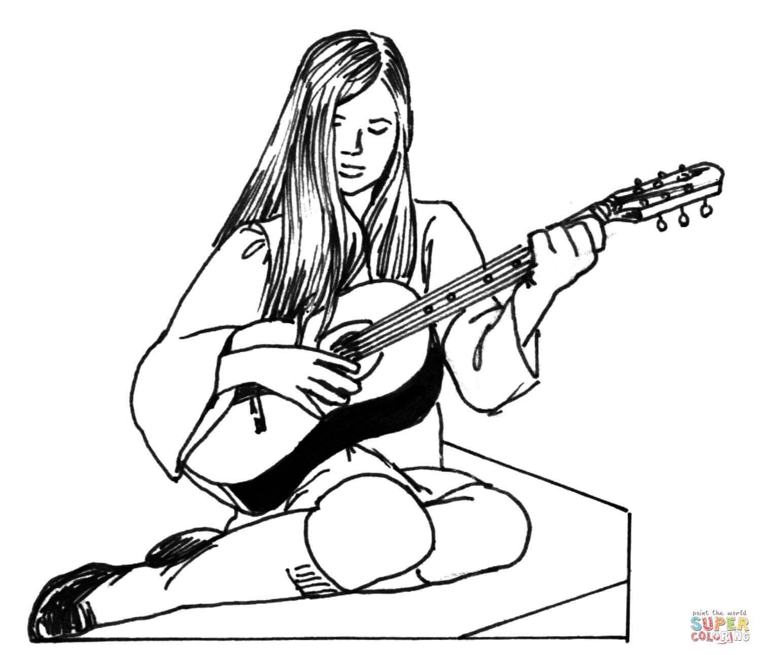 Guitar coloring pages | Free Printable Pictures