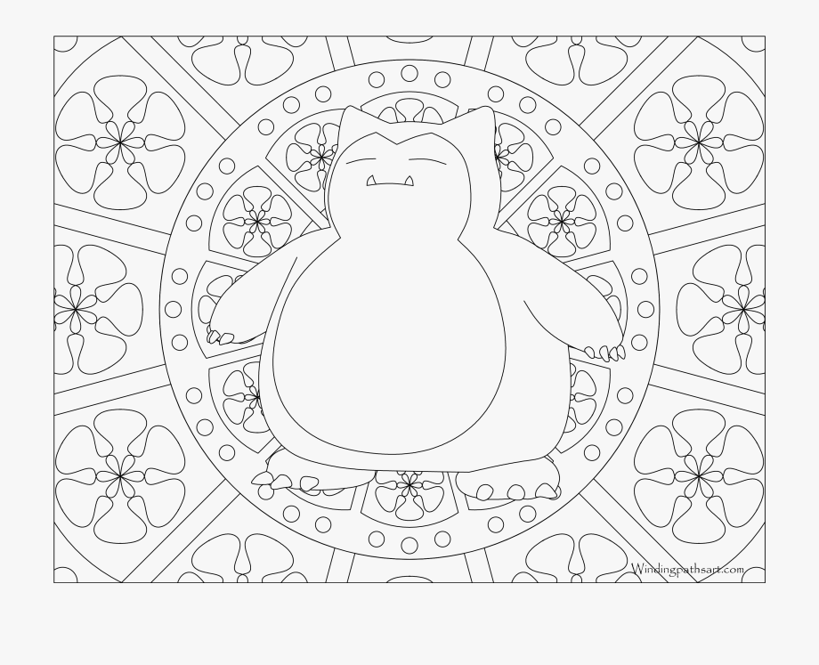 Strange Snorlax Coloring Pages 143 Pokemon Page ...