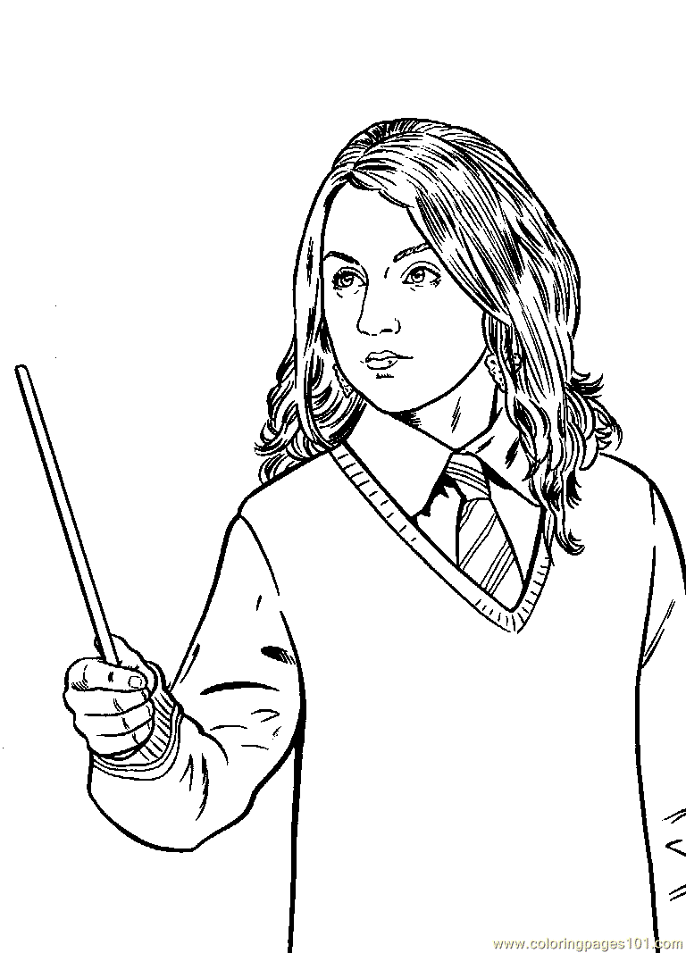Herry Poter Coloring Page - Free Harry Potter Coloring Pages ...