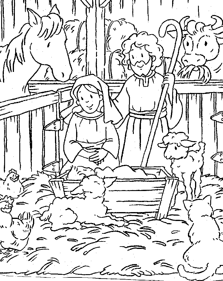 Nativity Coloring Pages For Kids Perfect - Coloring pages