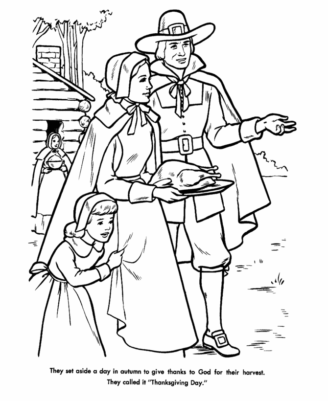 Bible Printables: The First Thanksgiving Coloring pages ...