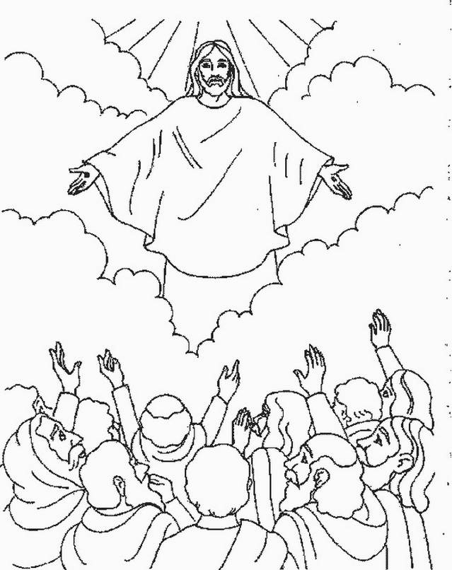 Ascension of Jesus Christ Coloring Pages | Family Holiday