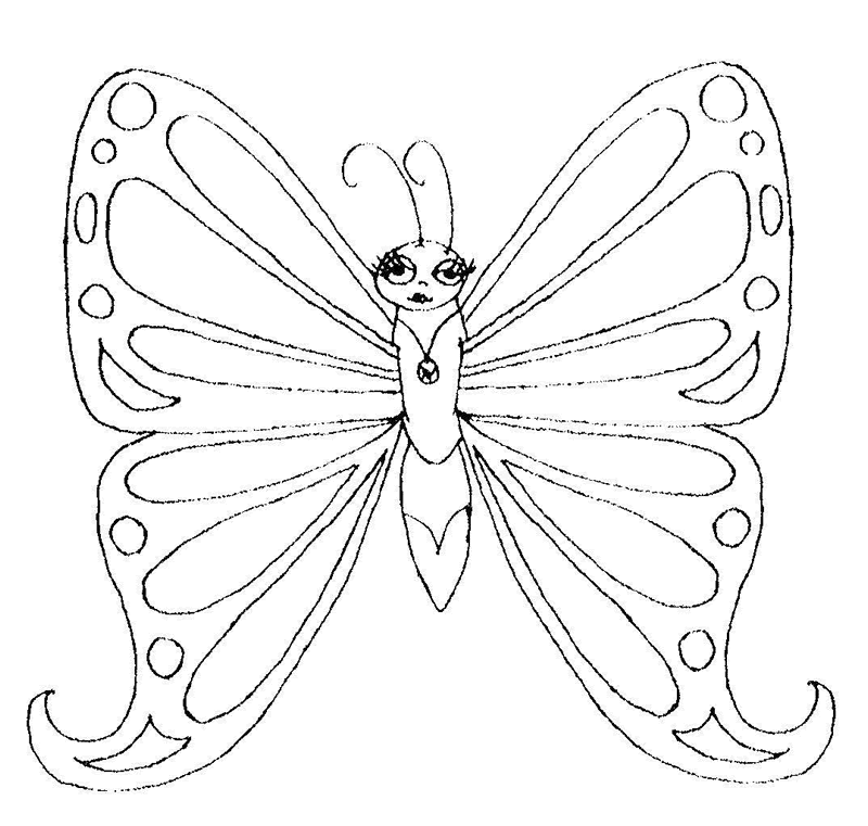 Butterfly Pictures To Color Images & Pictures - Becuo