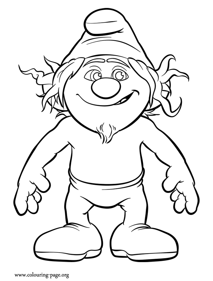 he smurf Colouring Pages