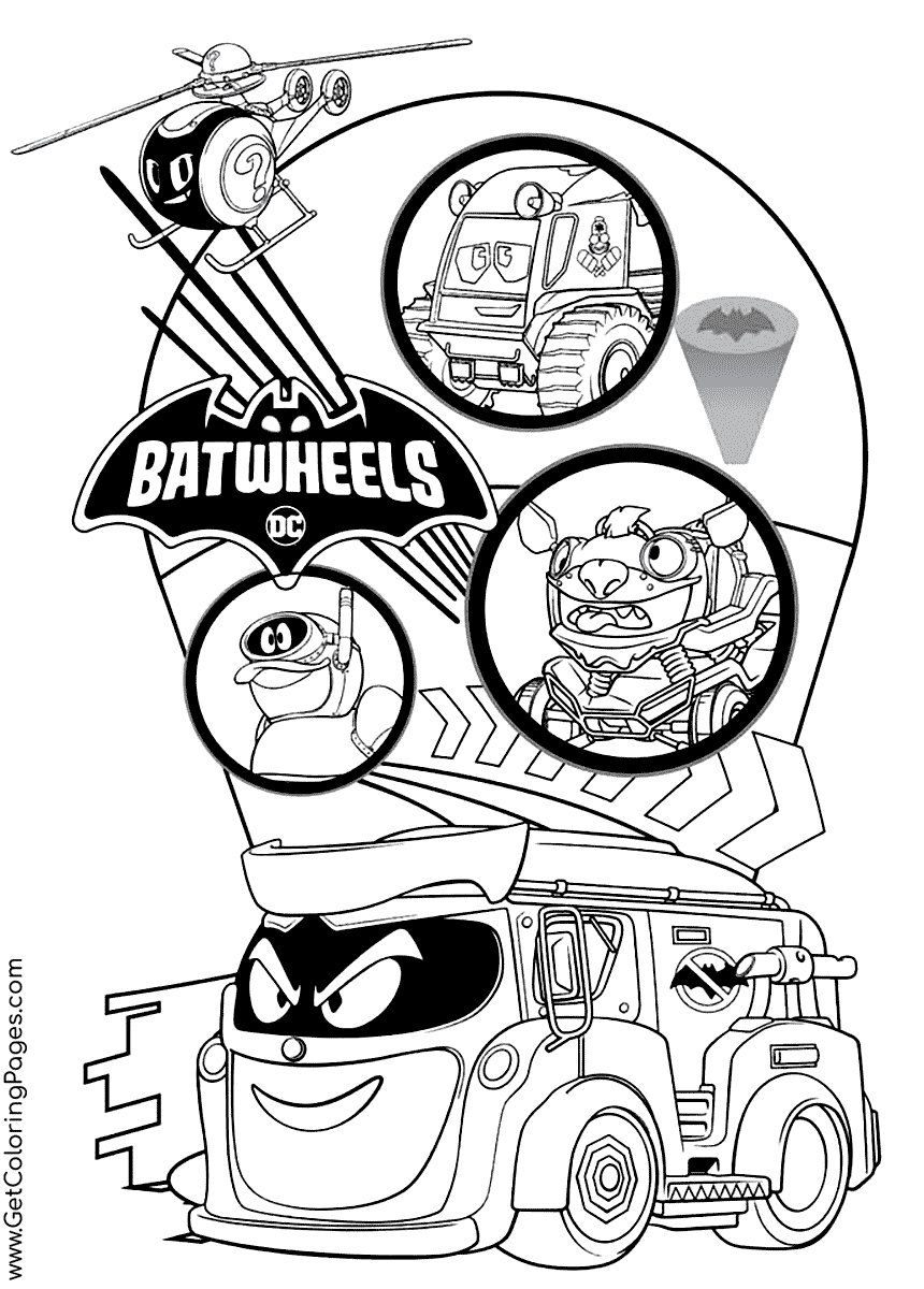 Batwheels Coloring Pages ...