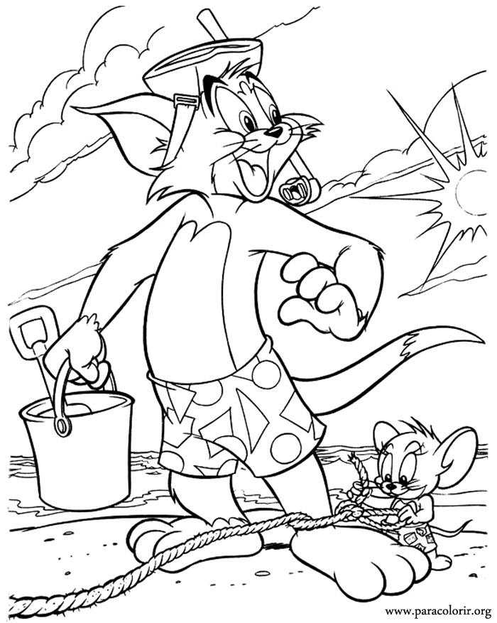 Tom And Jerry - Coloring Pages for Kids and for Adults