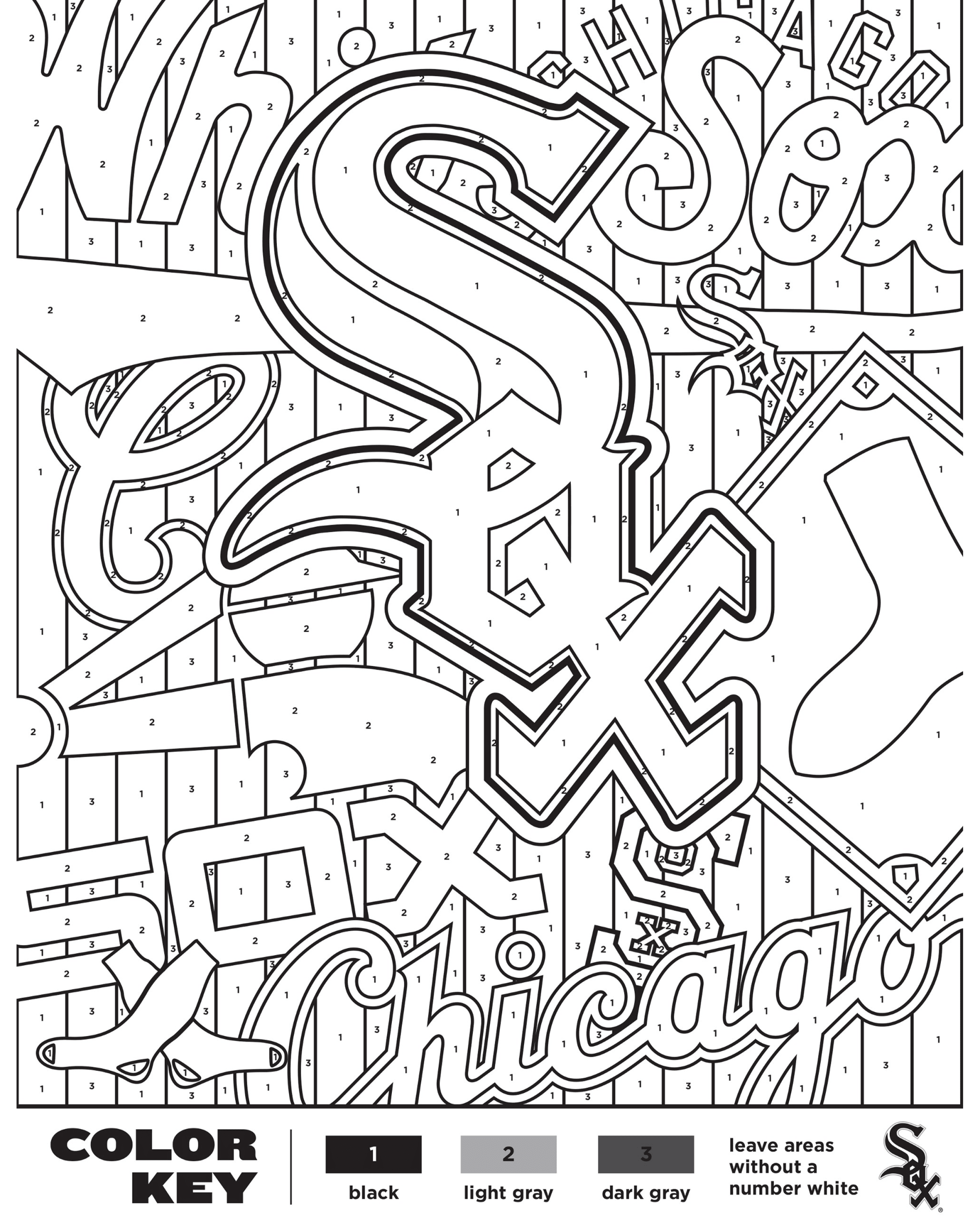 Printable Kids Worksheets | Chicago White Sox